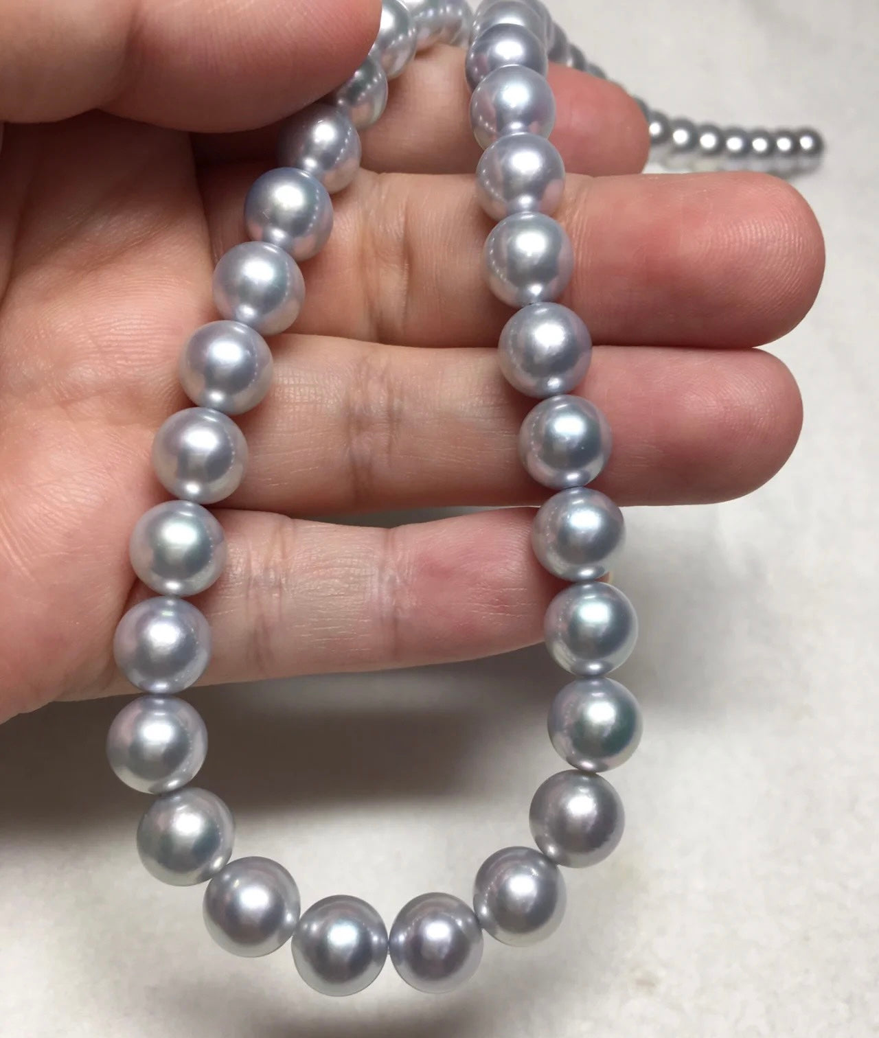 0.01Elegant lady ——Platinum Gray pearl 6-7mm（1pc in one clam)